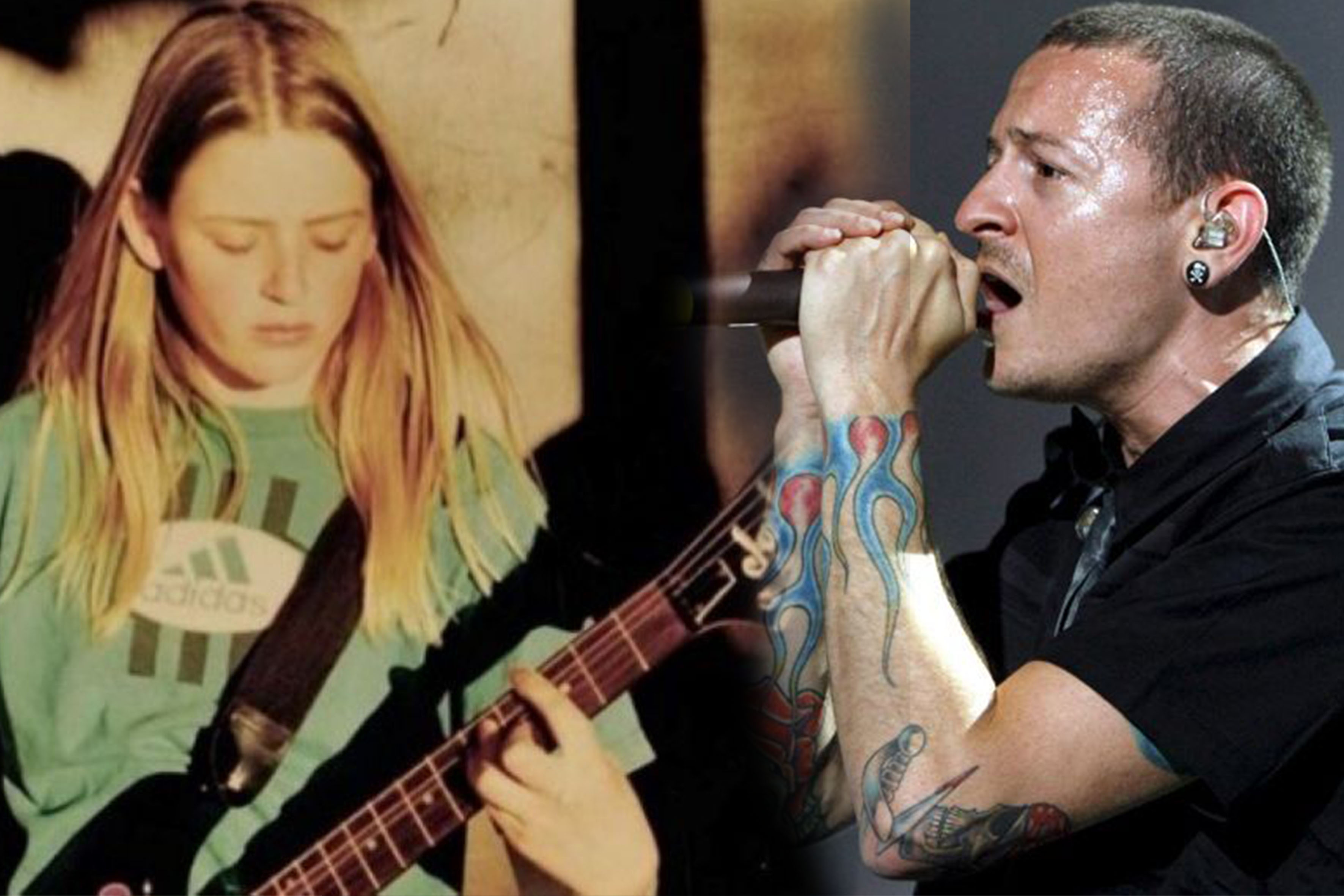 Emily Armstrong, vokalis baru Linkin Park dan Vokalias Linking Park yang telah meninggal dunia, Chester Bennington.