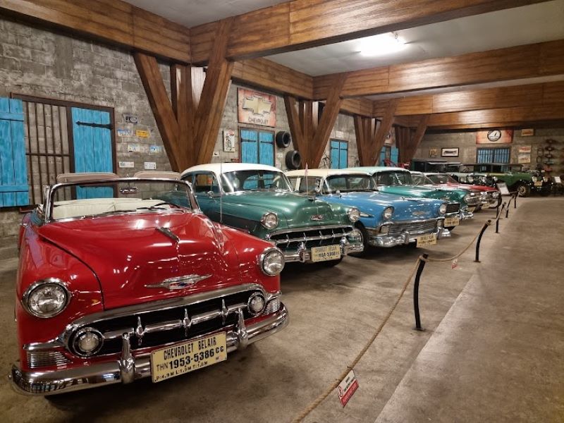 Beberapa koleksi mobil di Museum Angkut di Kota Batu Malang Jawa Timur.