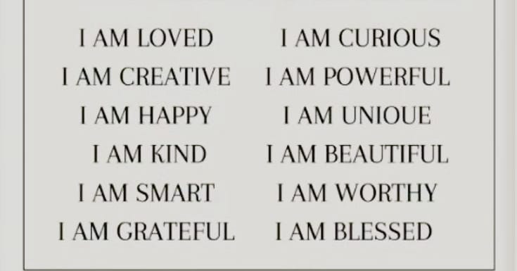 Contoh affirmasi positif.  (pinterest)