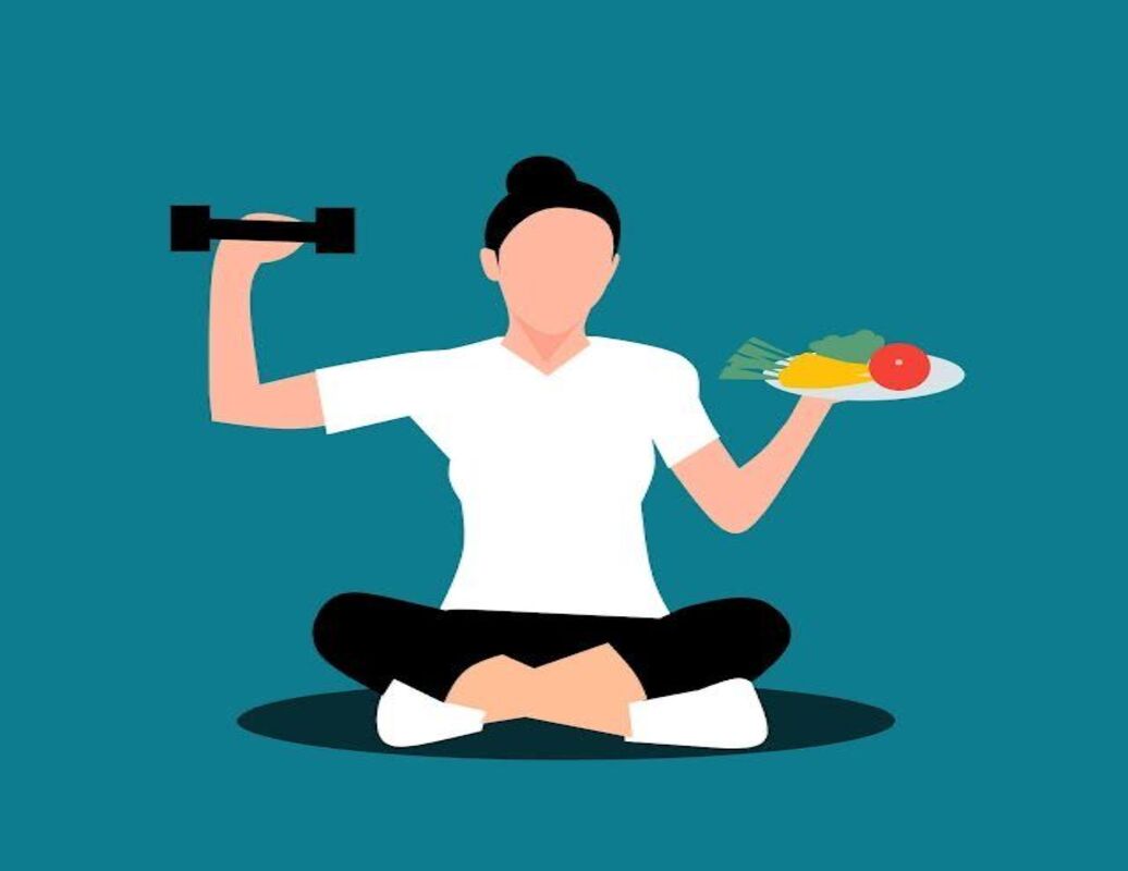 Rutin olahraga dan makan makanan yang seimbang. Sumber: pinterest