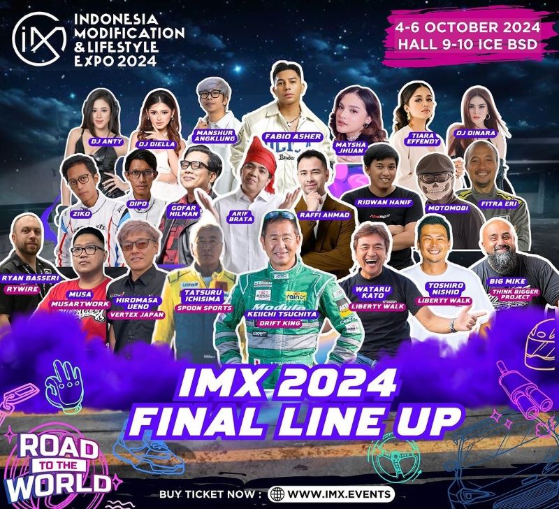 Bintang tamu yang akan memeriahkan IMX 2024.