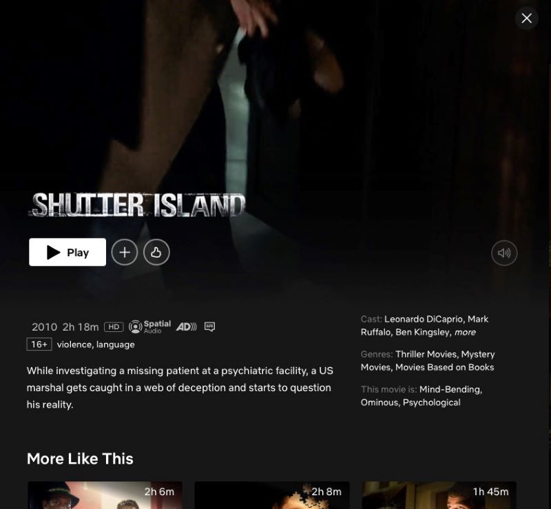 Film Shutter Island.