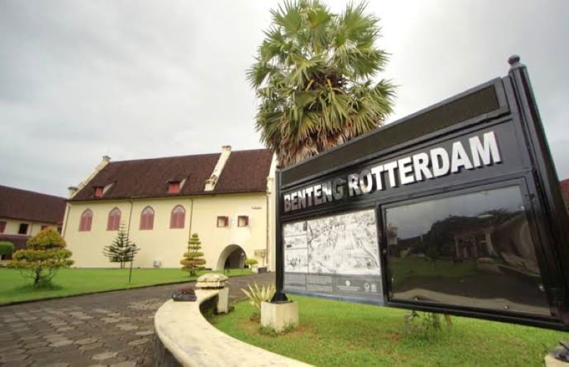 Benteng Rotterdam yang bersejarah.