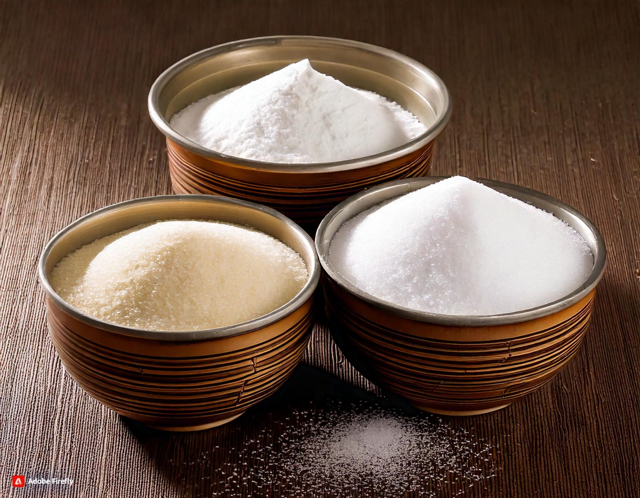 Tepung dan gula. Sumber: (AI/firefly.adobe.com)