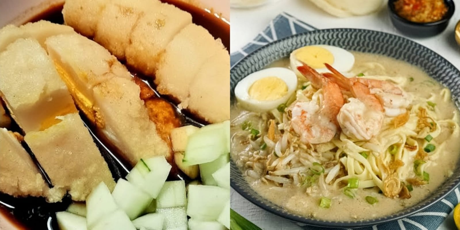 Pempek Palembang dan Mie Celor.   (berbagai sumber)