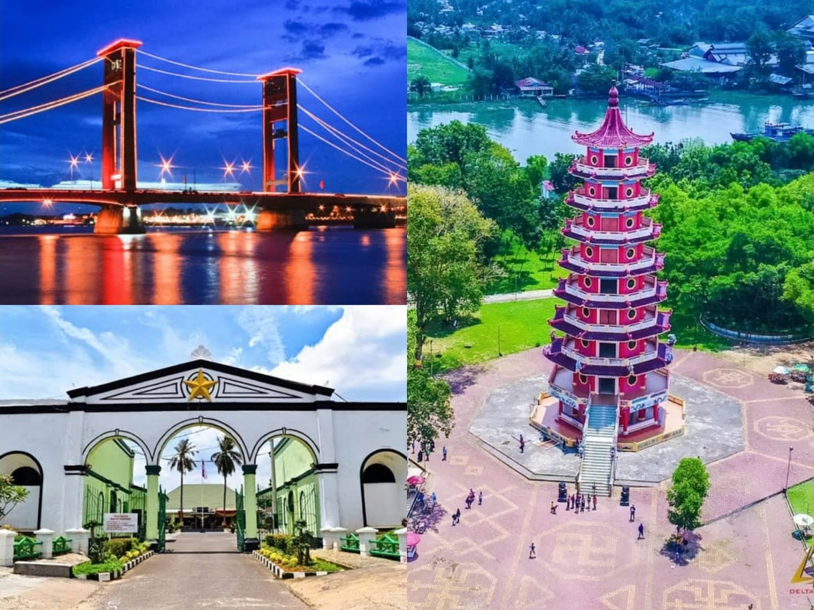 Wisata di Palembang. Sumber: berbagai sumber