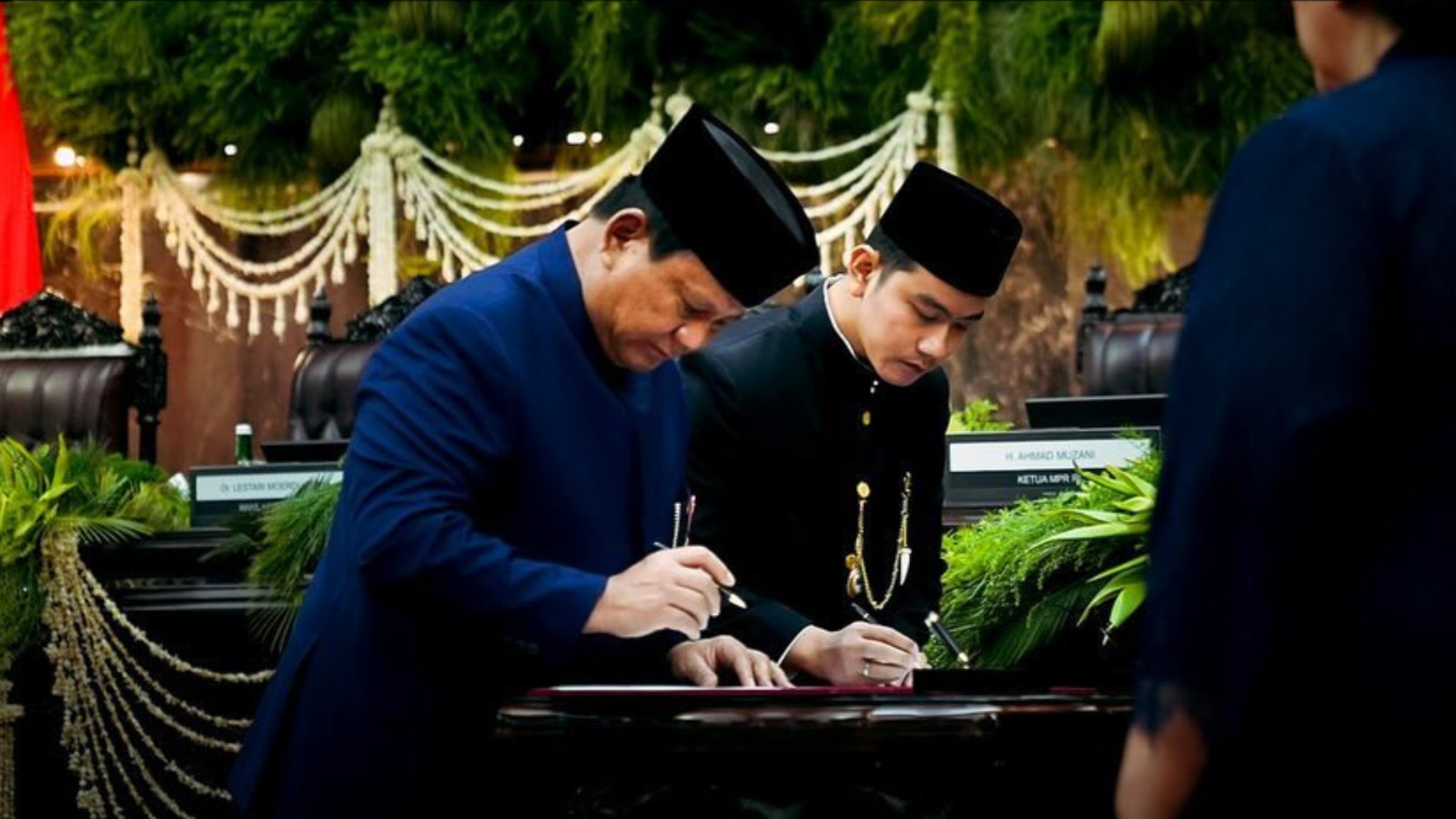 Pelantikan presiden dan wapres RI, Prabowo Subianto dan Gibran Rakabuming Raka.  (Instagram/@Gibran Rakabuming)