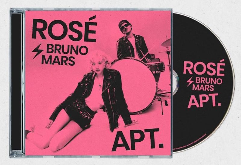 Ilustrasi Poster Kolaborasi Rose Blackpink & Bruno Mars