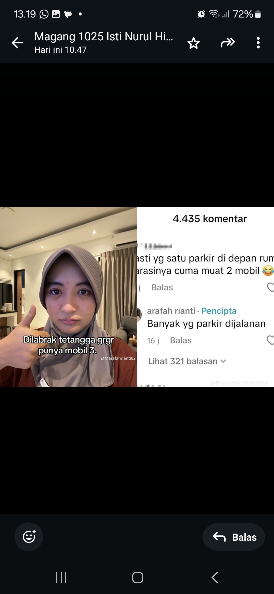 Arafah Rianti Menangis Usai dilabrak tetangga.