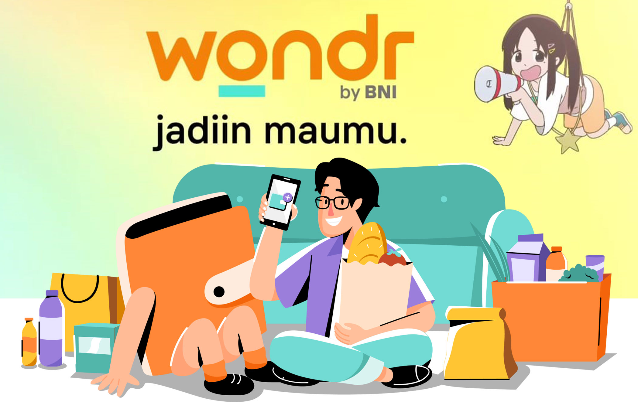 Aplikasi milik BNI, Wondr menjadi perbincangan setelah diperkenalkan lewat anime.
