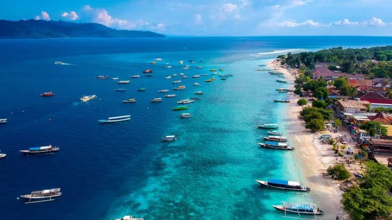 Keindahan Kepulauan Gili di Lombok.