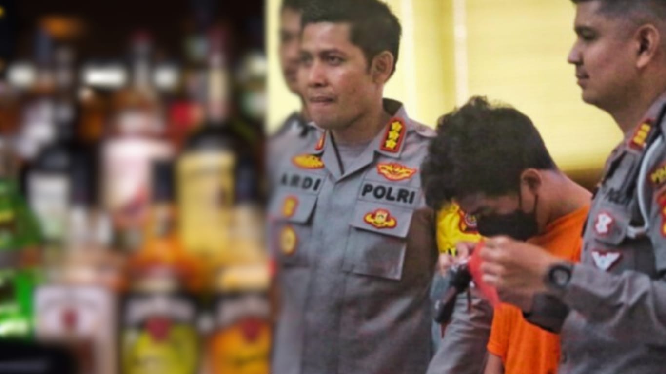 (Ilustrasi alkohol dapat menyebabkan kriminalitas, canva dan radar Jogja)