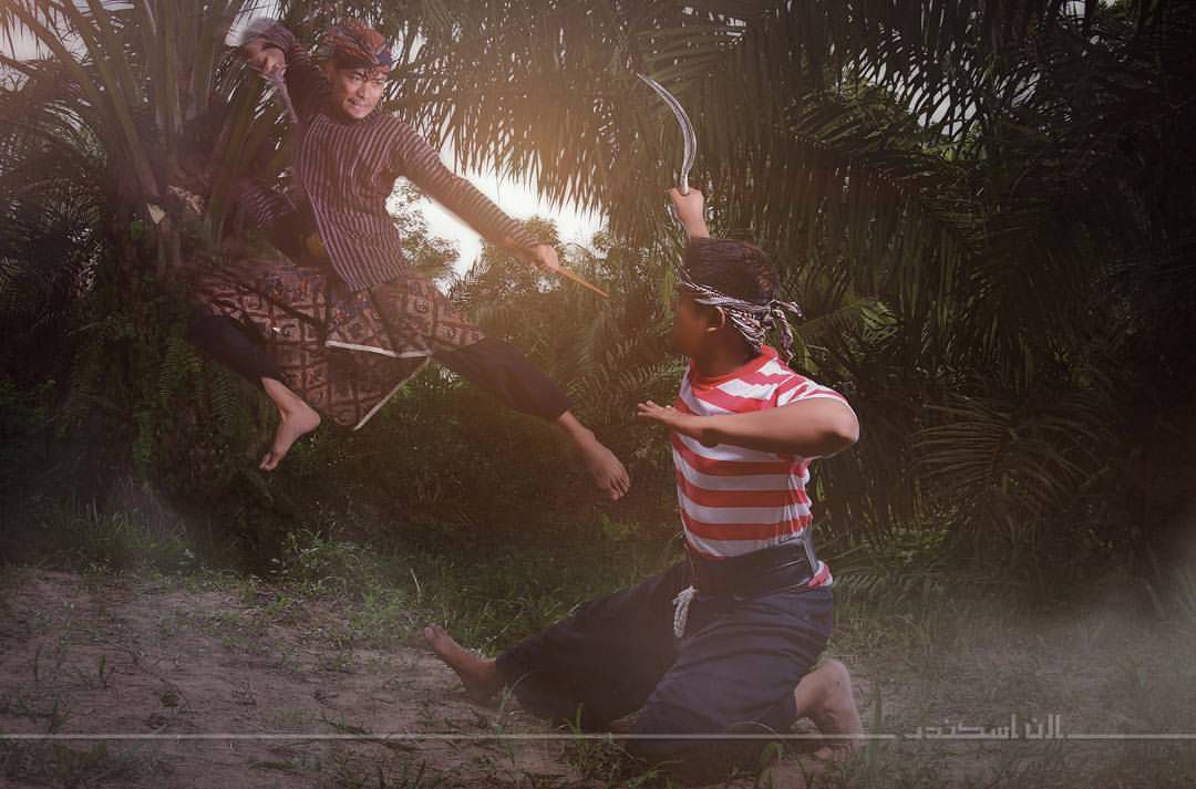 Ilustrasi duel carok.
