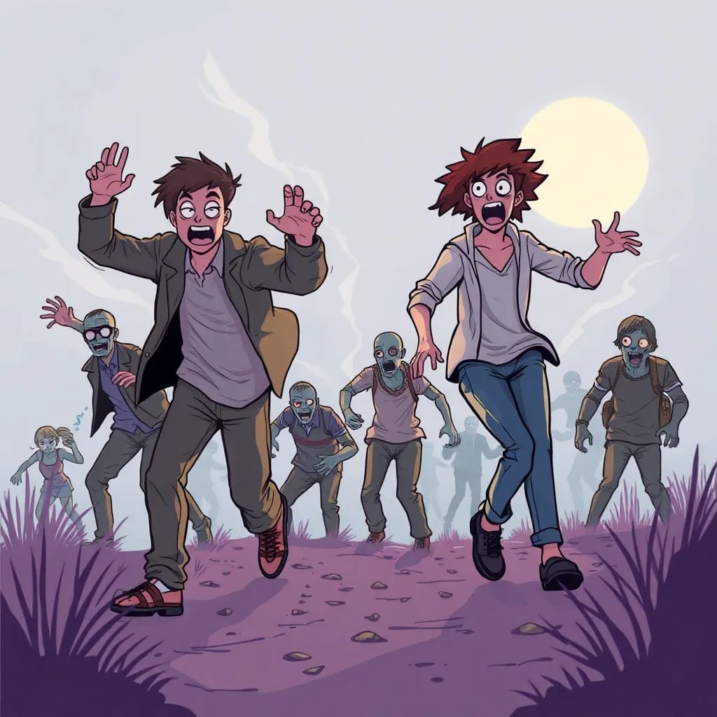 Para zombi lebih tertarik manusia hidup daripada kawanan mereka.