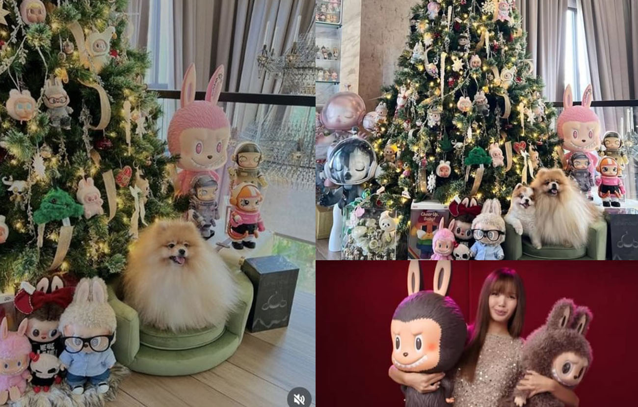 Dekorasi pohon natal ala Blackpink.