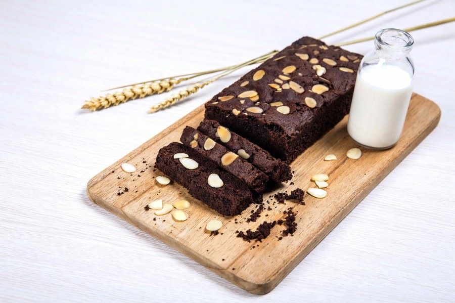 Ilustrasi Brownies Panggang Cokelat.
