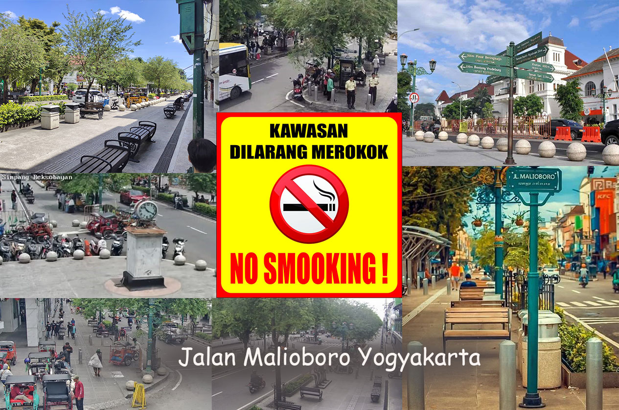 Kawasan Malioboro Yogyakarta menjadi kawasan dilarang merokok.