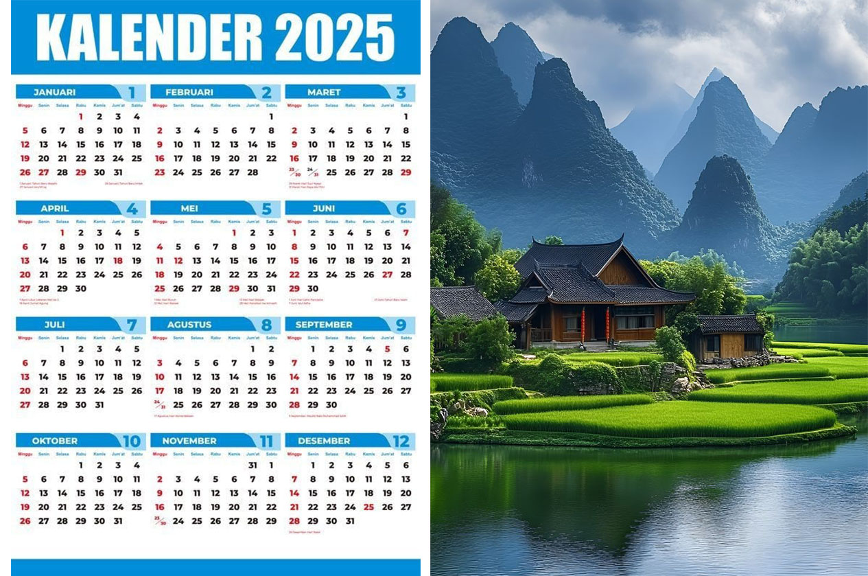 Daftar tanggal merah di tahun 2025