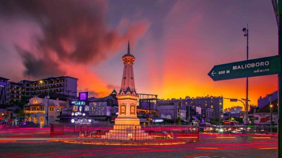 Ilustrasi Tugu Jogja.