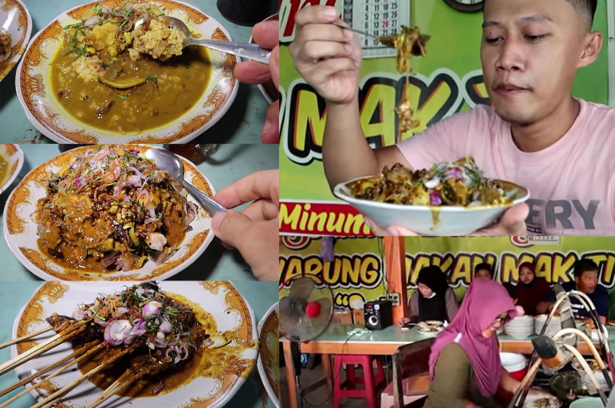 Kuliner Sate dan Gule Mak Ti Legendaris di Ponorogo, Jawa Timur.