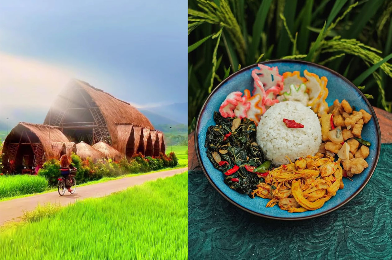 Tempat wisata dan kuliner Mahaloka Paradise terletak di Pronosutan, Nanggulan, Kulon Progo, Yogyakarta.