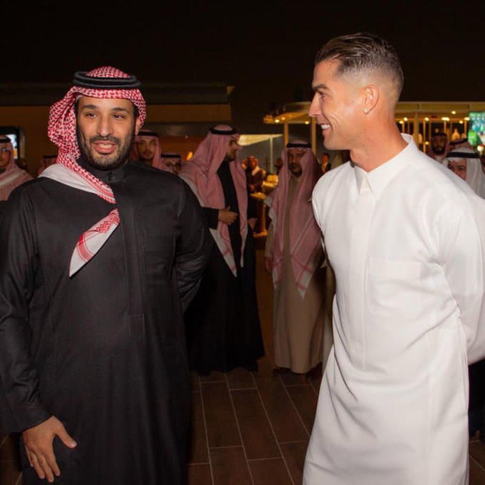 Cristiano Ronaldo nonton Saudi Horse Race CUP di Ryadh