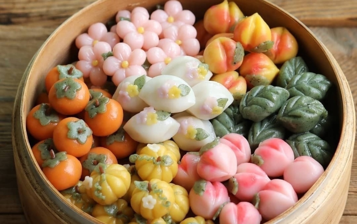 Songpyeon Tteok.  (Sumber: instagram @morakmorak_)