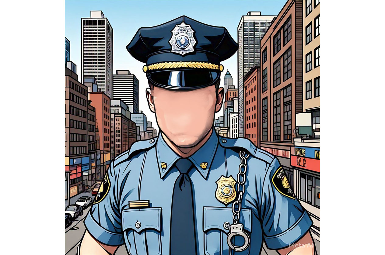 Ilustrasi oknum polisi.