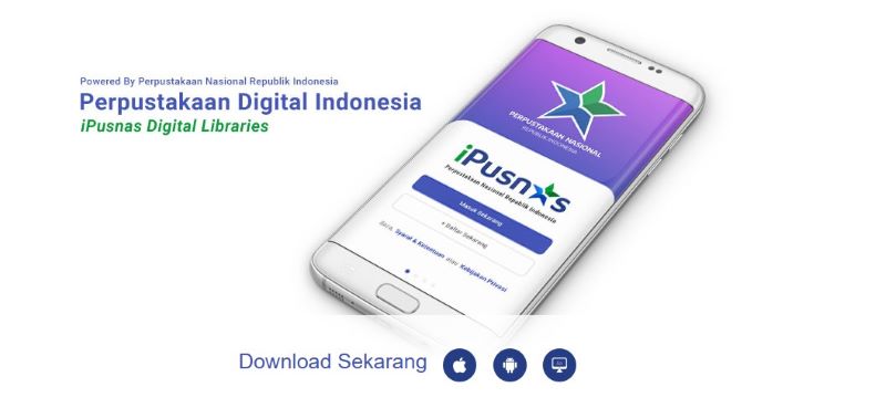 Tampilan dari iPusnas.