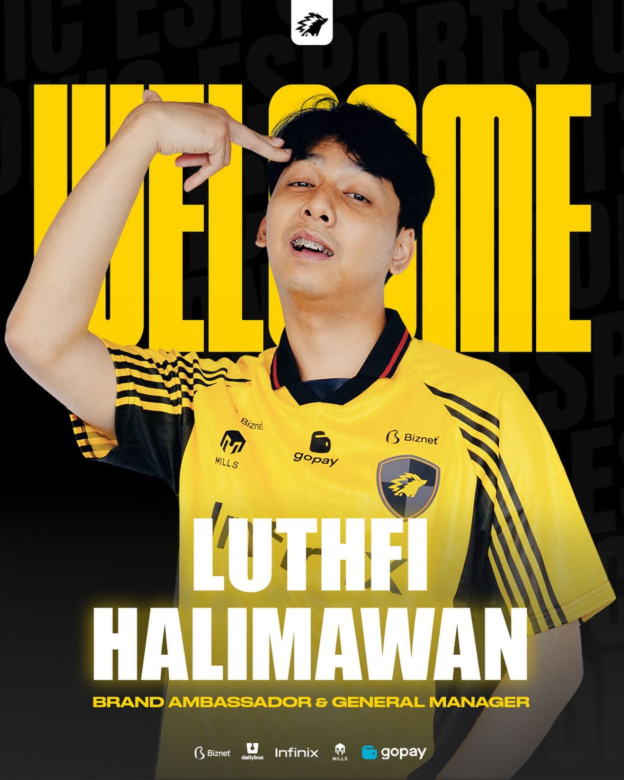 Welcoming poster yang diunggah oleh pihak ONIC esports.