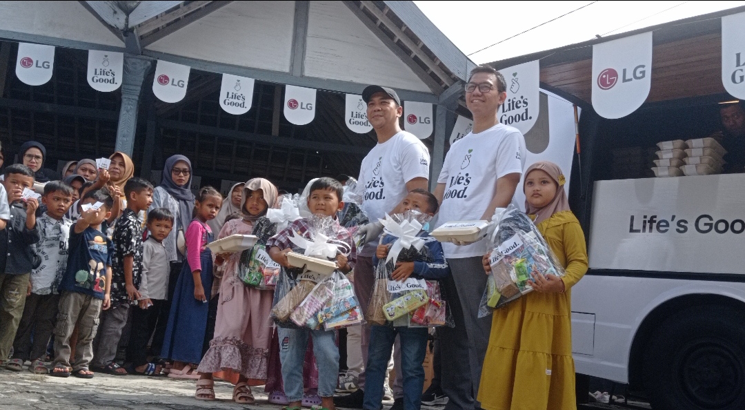 Kenalkan Gaya Hidup Berkelanjutan, LG Lebaran Sehat Bagi Tas Ramah Lingkungan di Gunungkidul&nbsp;