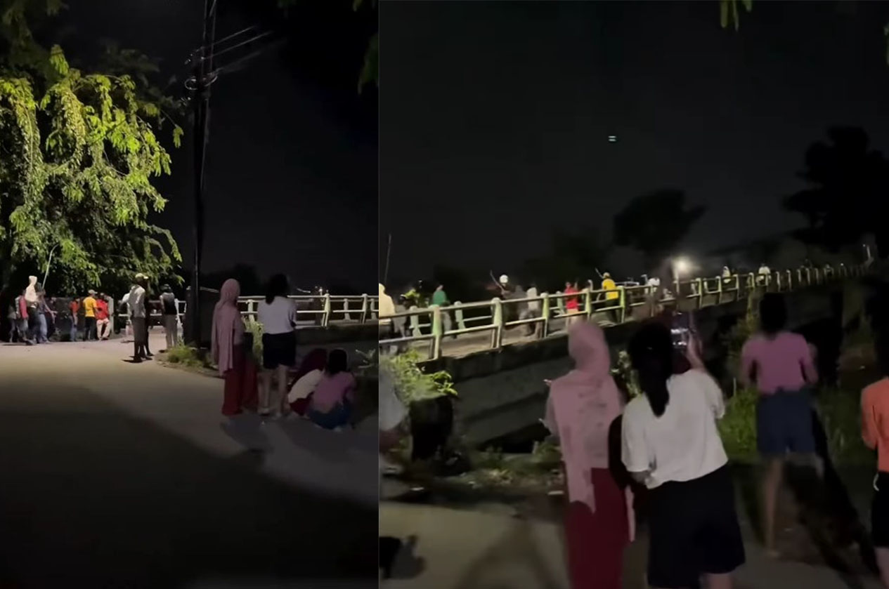 Aksi tawuran pecah di Medan, Selasa (8/4/2025).