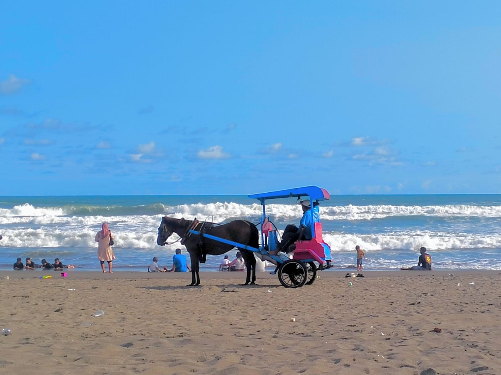 Wisata Pantai Parangtritis, Yogyakarta.