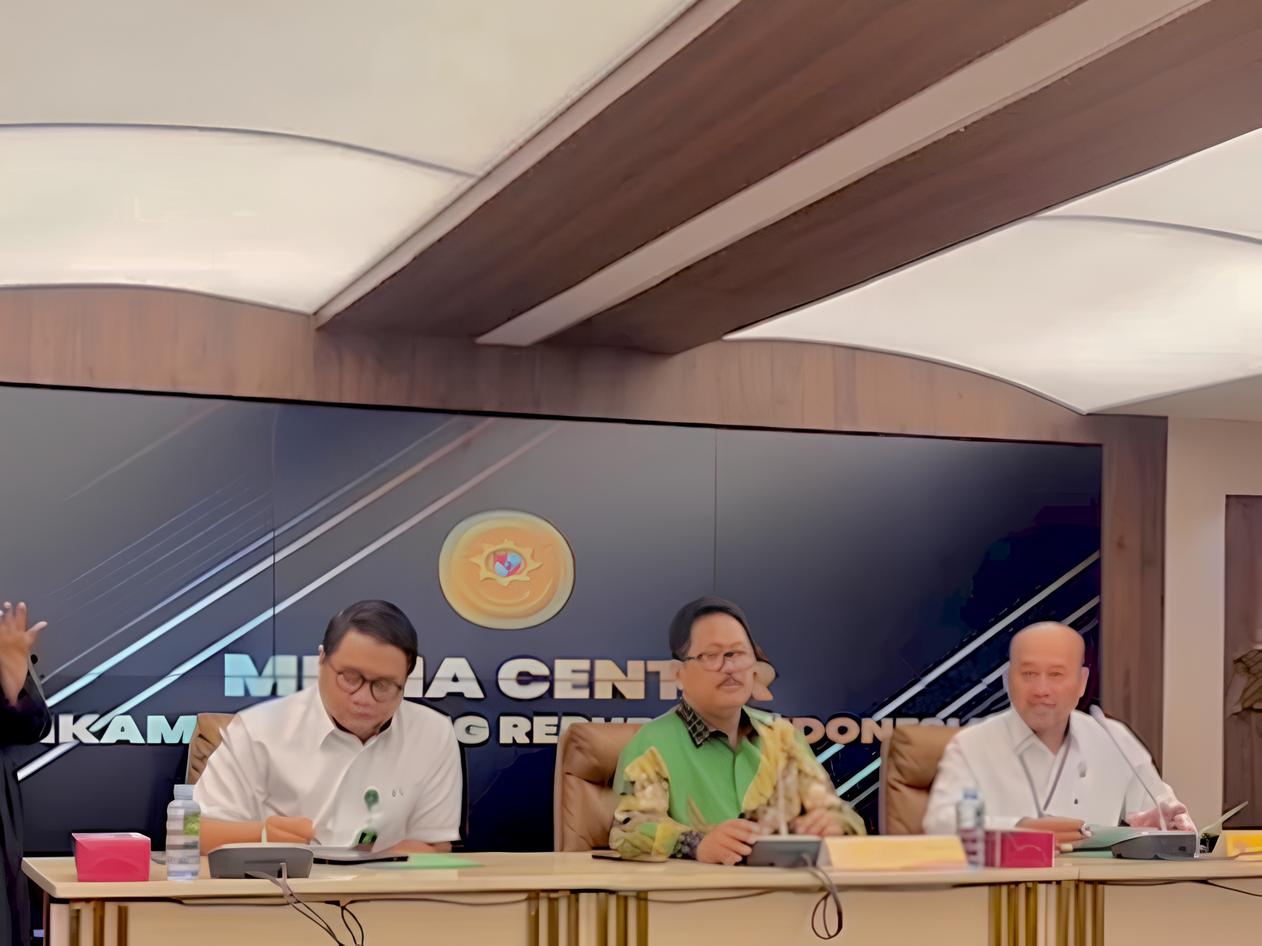 Konferensi Pers Tindak Pidana Korupsi di Pengadilan Negeri Jakarta Pusat.