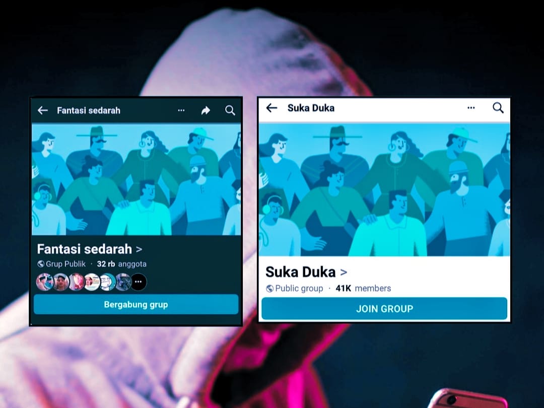 Tangkapan layar Grup Facebook Fantasi Sedarah yang diganti mejadi Suka Duka (Foto: @infipop.id)