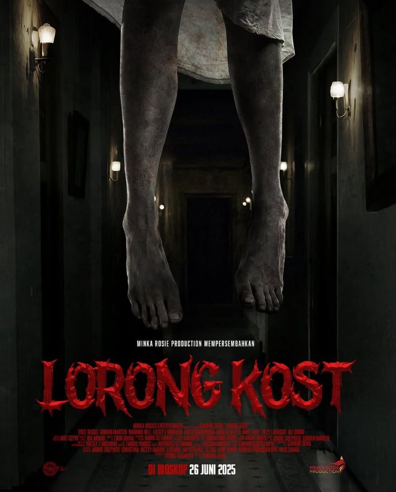 Film horor Lorong Kost siap tayang di bioskop Indonesia pada 26 Juni 2025.