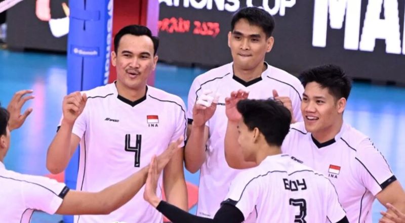 Tim Nasional Voli Putra Indonesia berhasil mengakhiri putaran pertama SEA V League 2025 sebagai runner-up, Minggu (13/7/2025).
