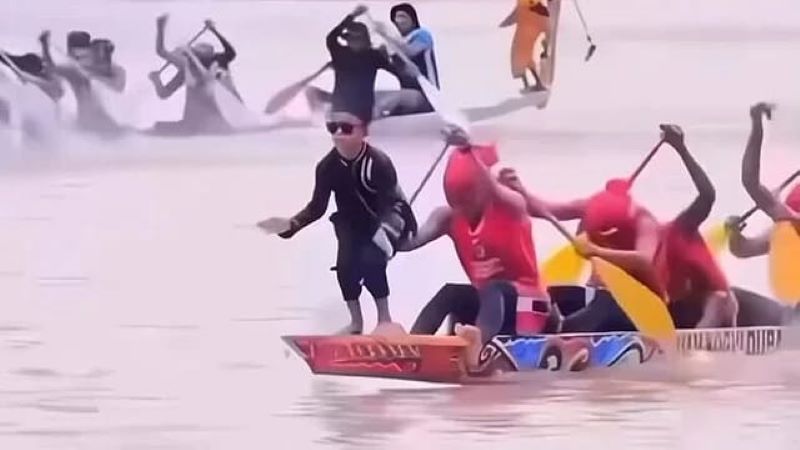 Aura Farming Pacu Jalur di Riau.