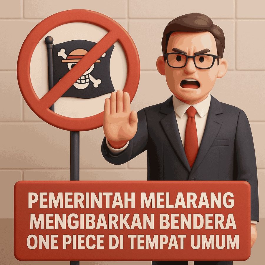 Fenomena dari pengibaran bendera Anime one Piece ini sempat menjadi menjadi perhatian pemerintah