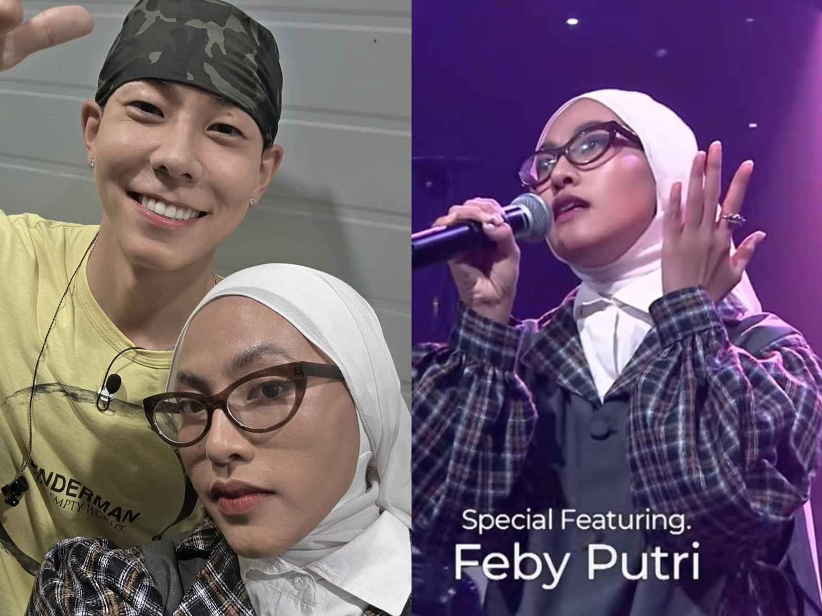 Feby Putri dan Loco membawakan lagu kolaborasi mereka yang berjudul "No Where" Yang di nyanyikan di acara Mnet Live Wire.