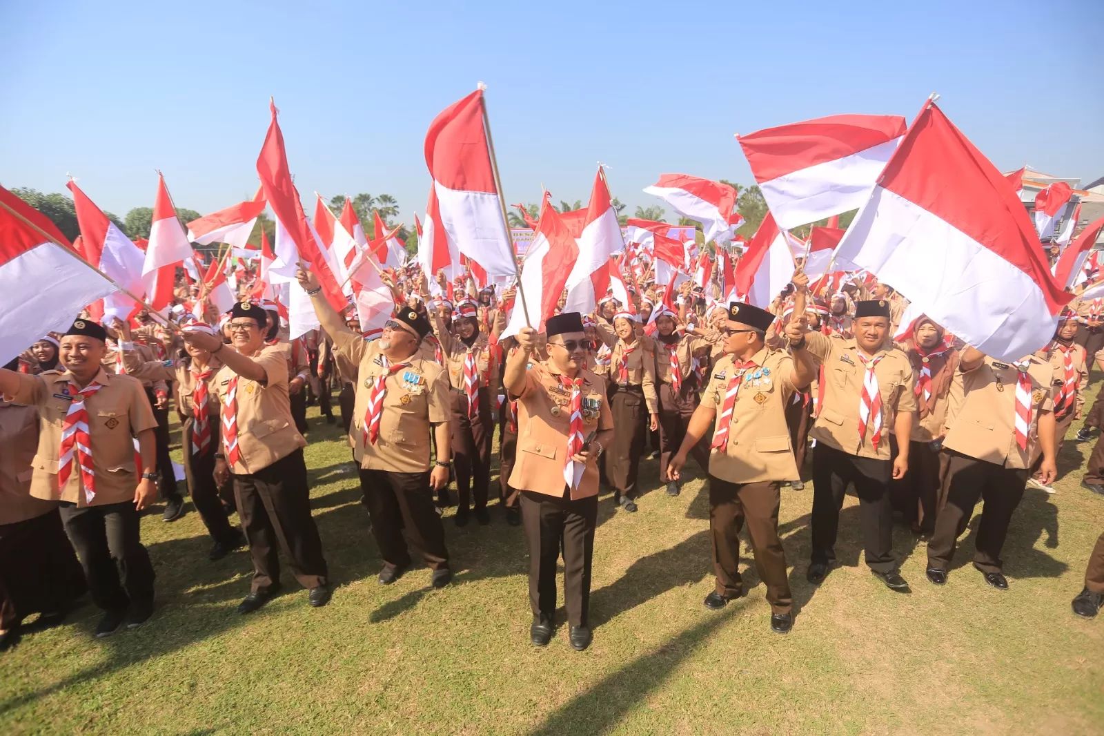 Peringatan hari pramuka yang jatuh pada tanggal 14 Agustus.