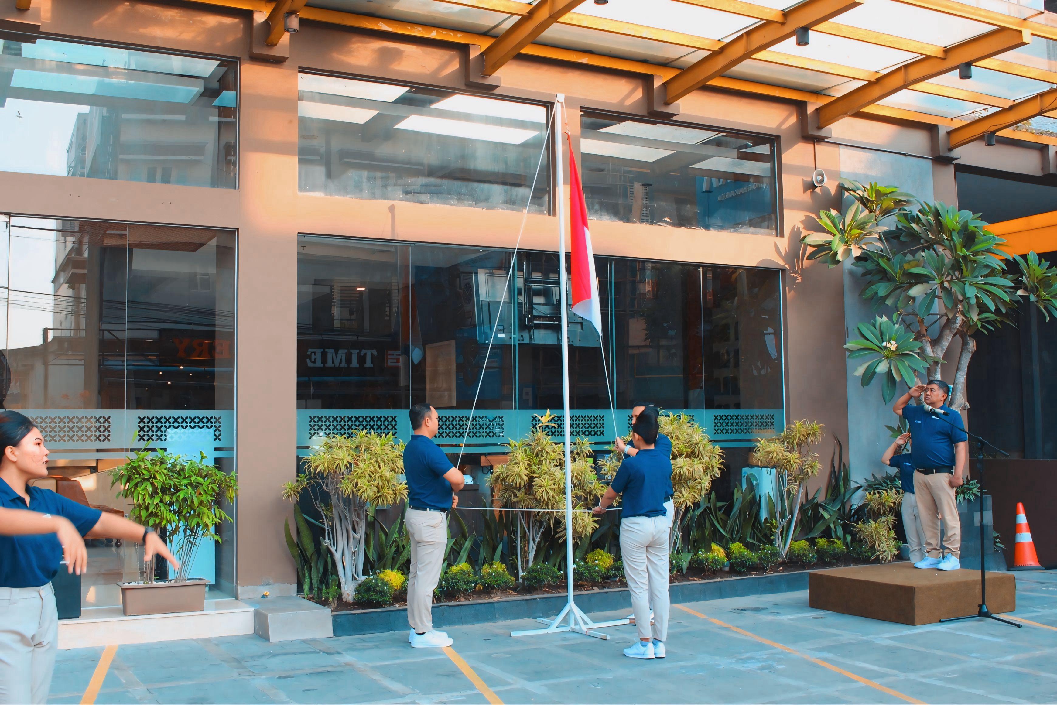 Lamora Sagan Yogyakarta menyelenggarakan upacara bendera memperingati Hari Kemerdekaan ke-80 Republik Indonesia (17/82025).