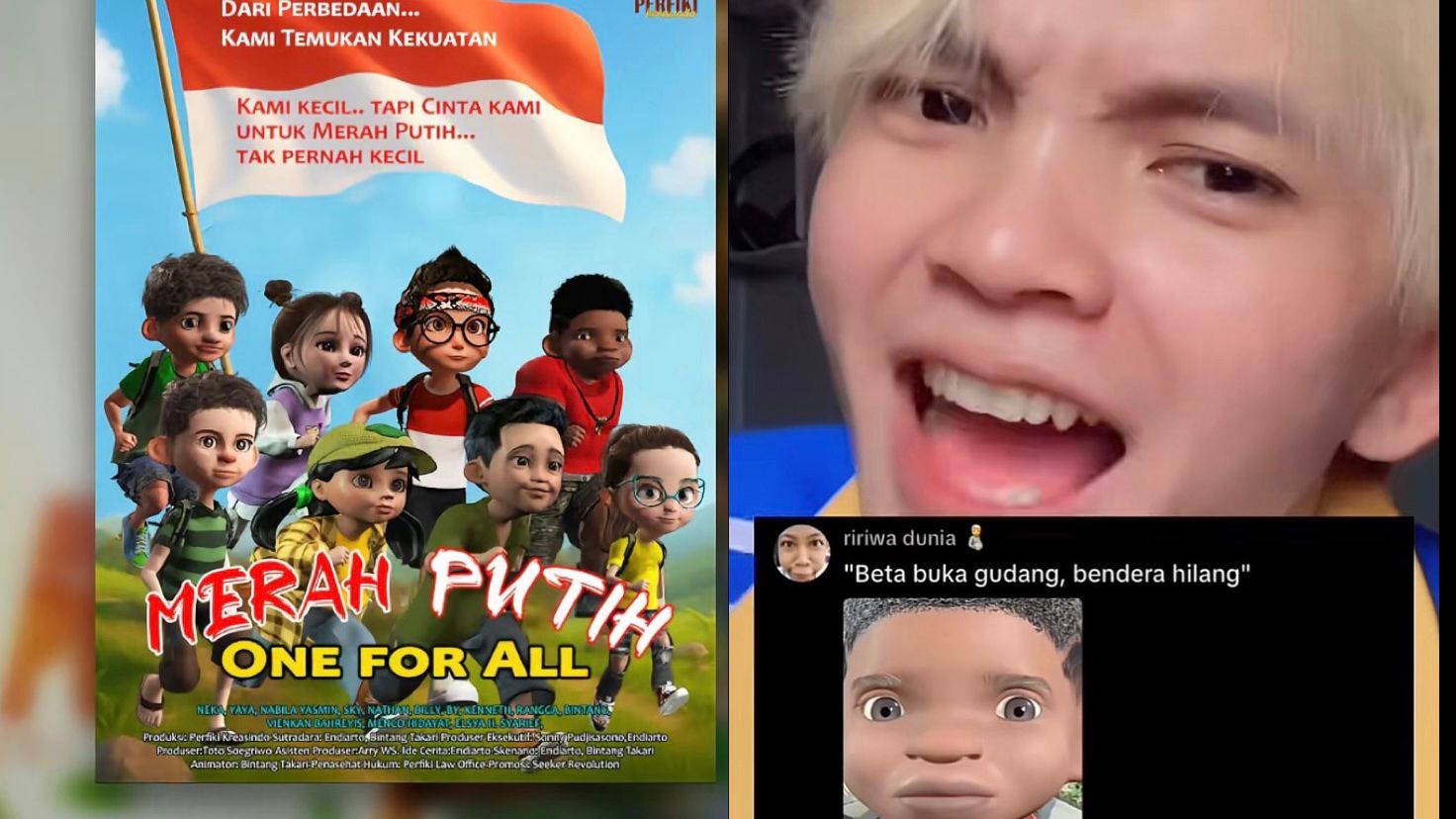 Ilustrasi klarifikasi salah satu pengisi voice aktor di film Merah Putih One For All.