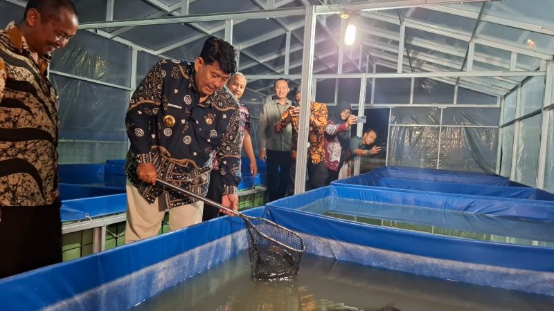 Bupati Kulon Progo saat peresmian program Ngulir Budi.