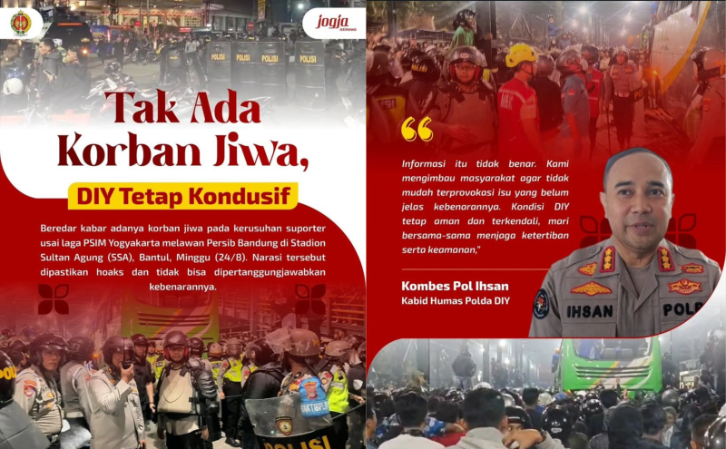 Suasana pasca pertandingan.