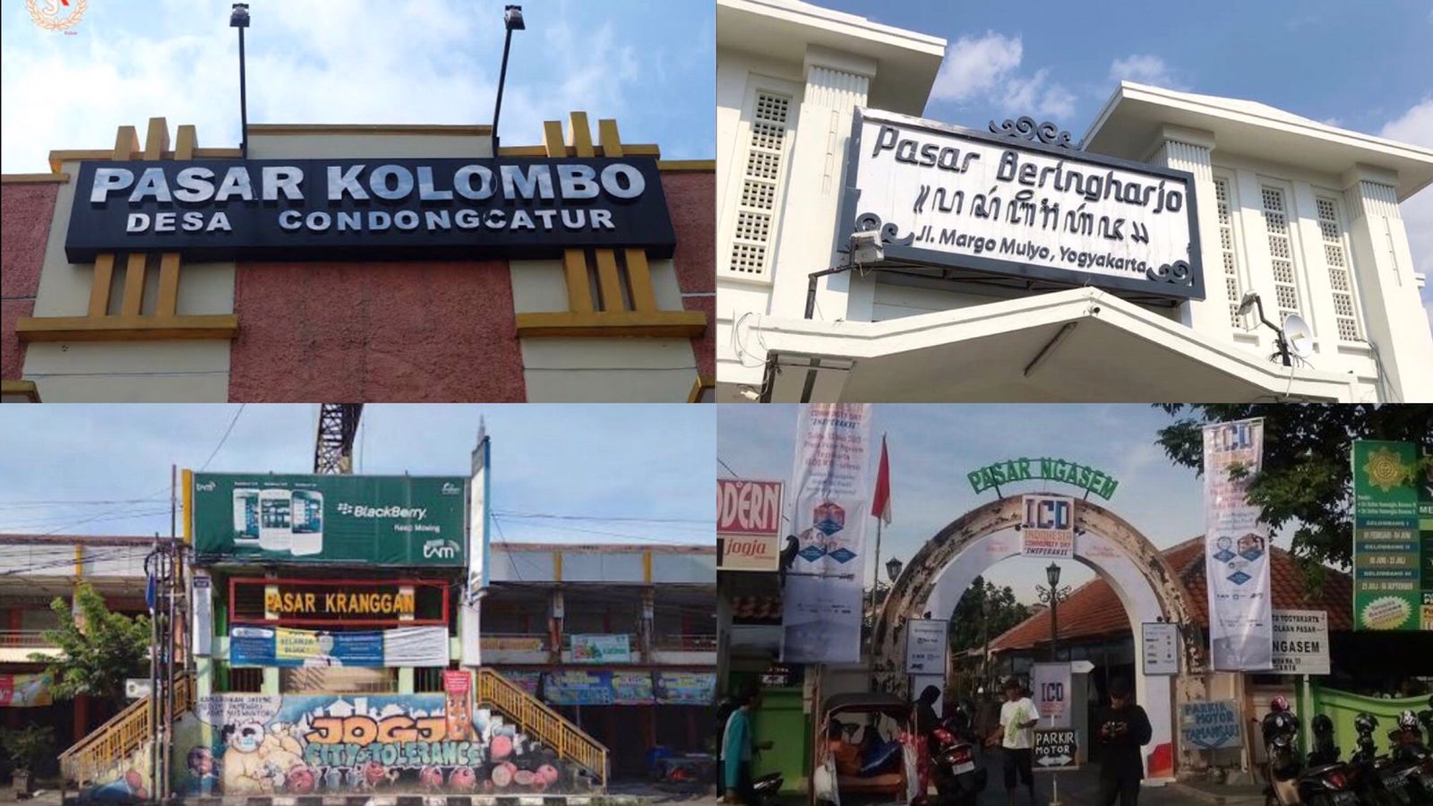 Ilustrasi pasar tradisional di Yogyakarta.