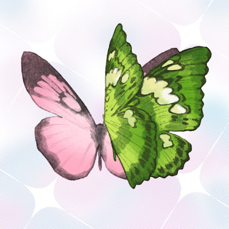 Makna warna pink dan hijau yang sedang ramai di medsos.