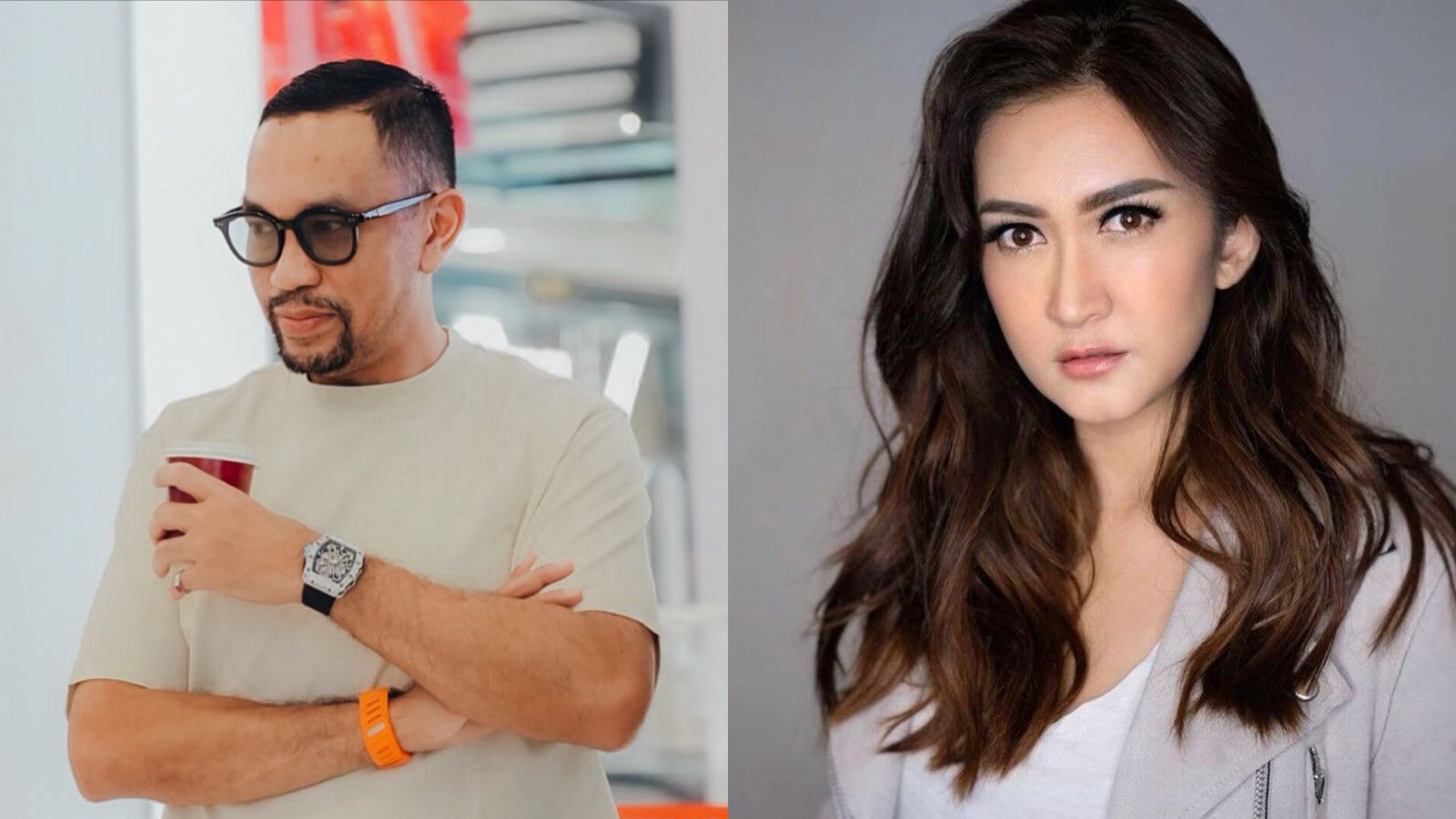Sosok Ahmad Sahroni dan Nafa Urbach.