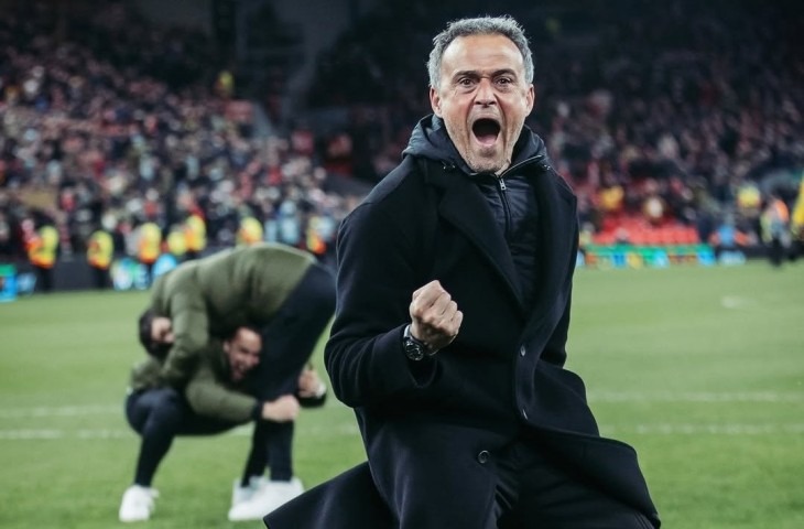 Pelatih PSG Luis Enrique.