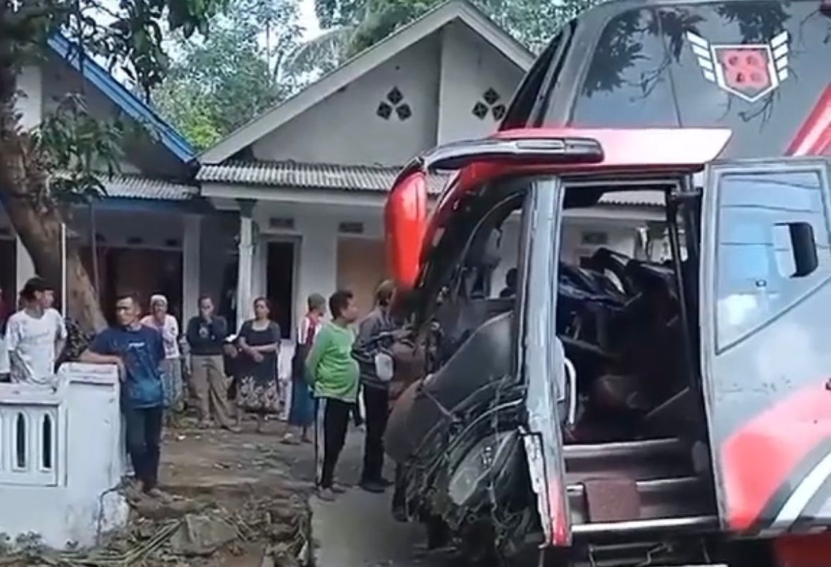 Ilustrasi kecelakaan bus di Probolinggo.